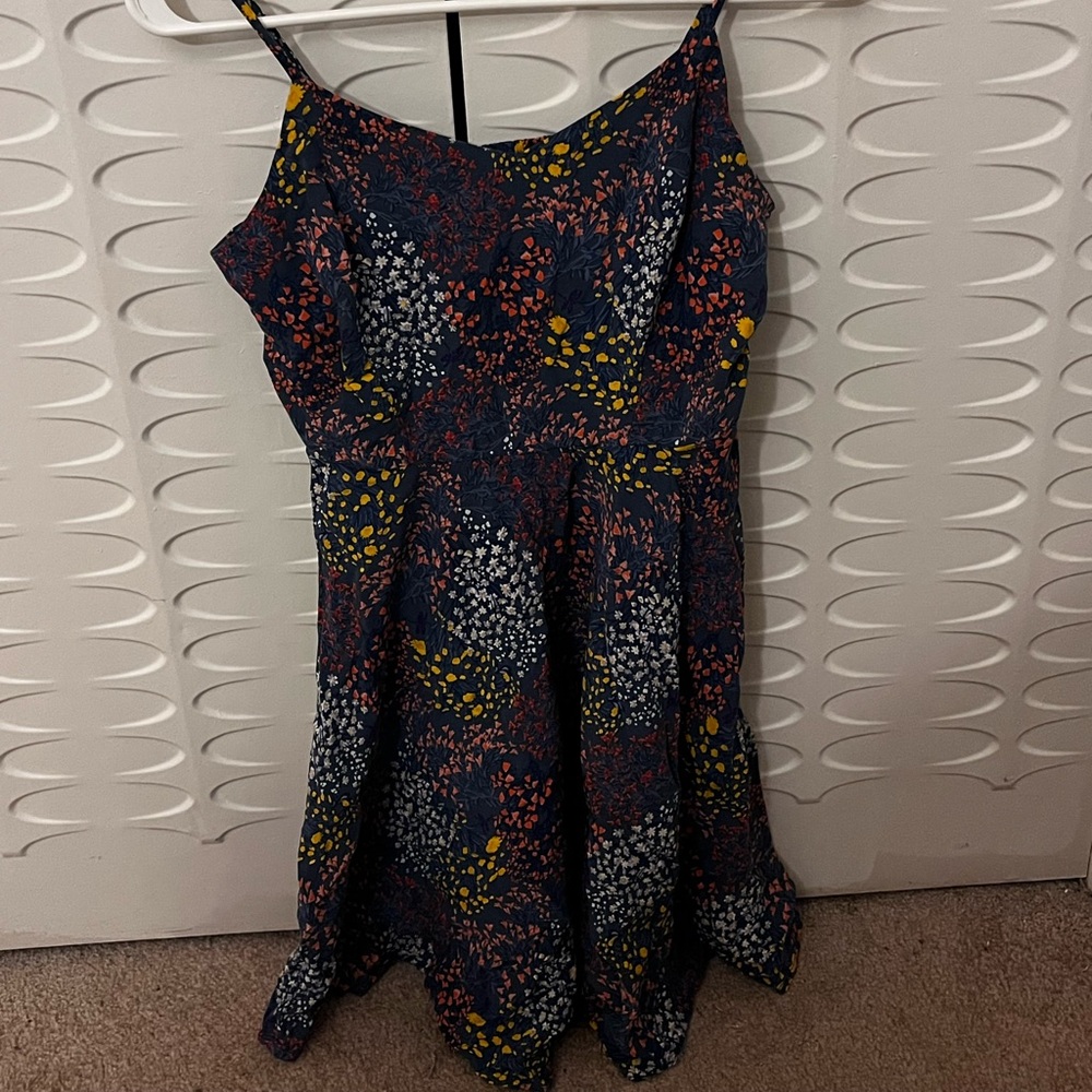 Old Navy Multicolor Floral Flowy Spaghetti Strap Sun Dress, Women’s Medium